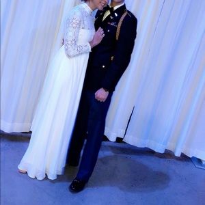 Lulus White Long Sleeve Maxi